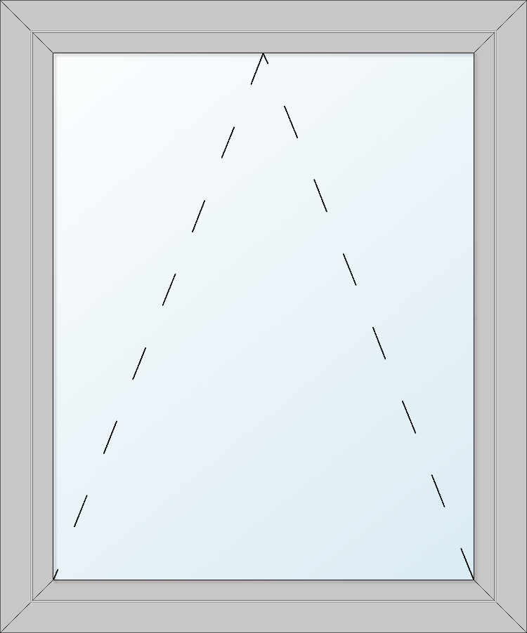 Einflügeliges Fenster mit Kippfunktion